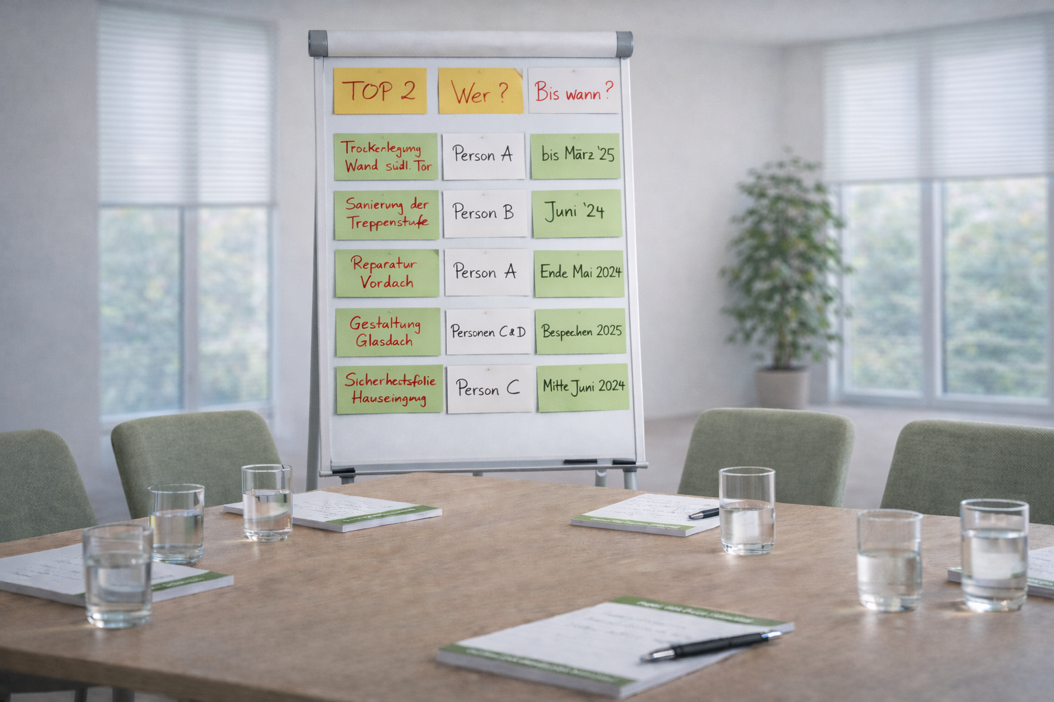 Originale Ergebnissicherung aus einer echten moderierten Sitzung – Moderation Göttingen Hannover Kassel